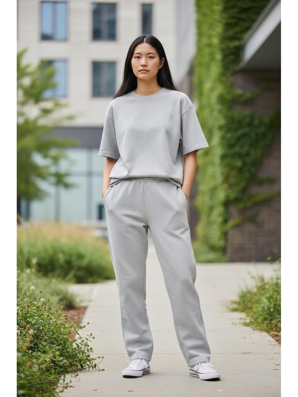 Mondetta Women's Heather Gray Sweatpants